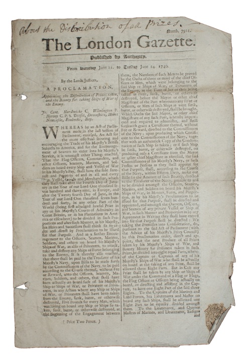 Photo of "The London Gazette. Published by ..."