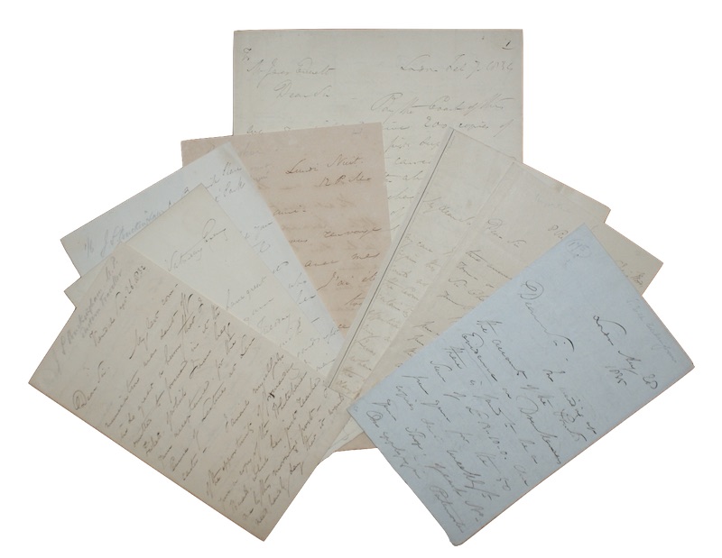 Photo of "[Eight autograph letters on the ..."