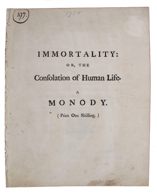 Photo of "Immortality: or, the consolation of ..."