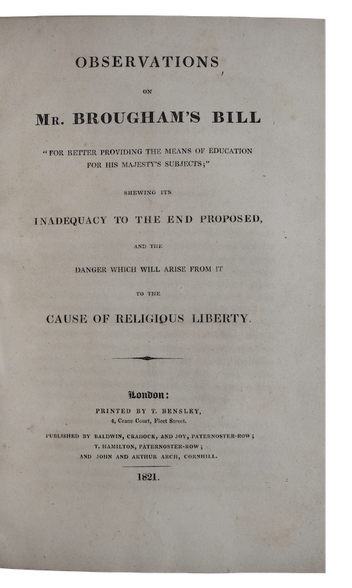 Photo of "Observations on Mr. brougham's bill ..."