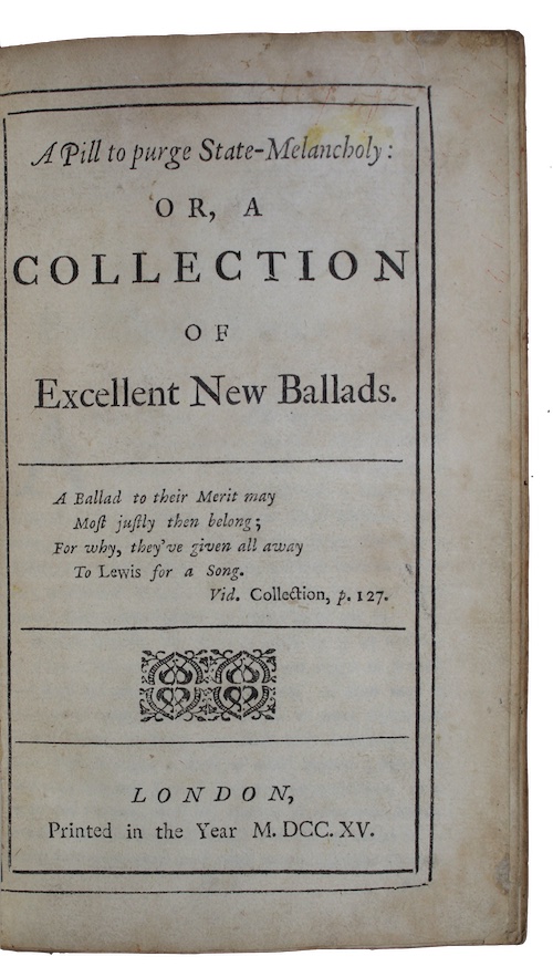 Photo of "A Pill to purge State-Melancholy: ..."