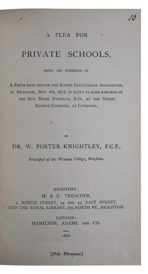 Photo of "A plea for private schools, ..."