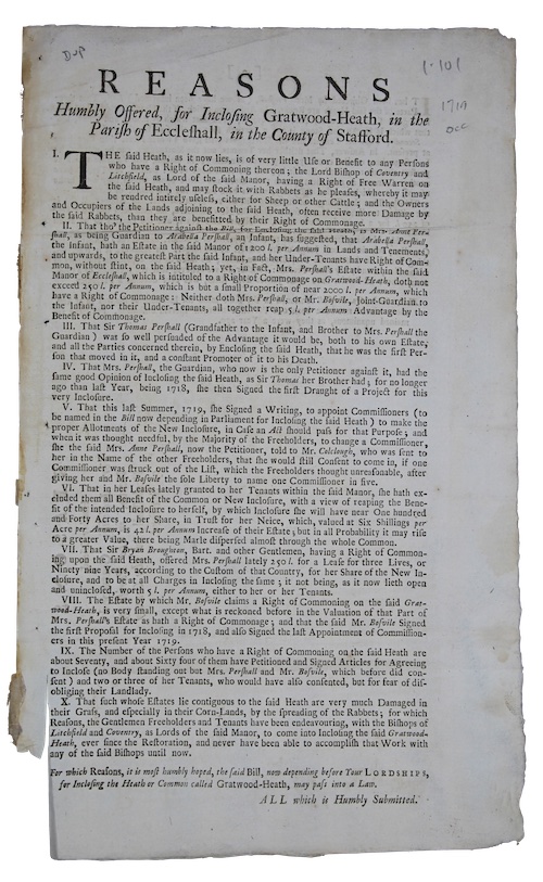 Photo of "[Drop-head title:] Reasons Humbly Offered, ..."