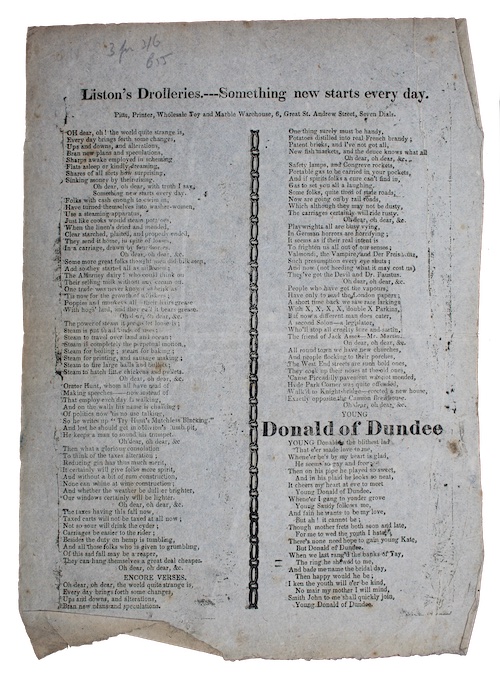 Photo of "[Drop-head title:] Liston's Drolleries.---Something new ..."