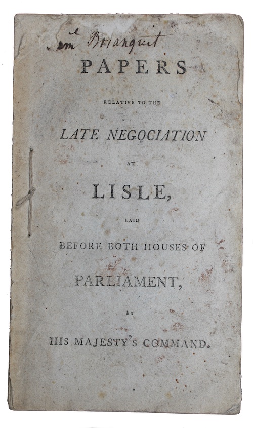 Photo of "Papers relative to the late ..."