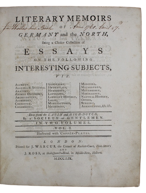 Photo of "Literary memoirs of germany and ..."