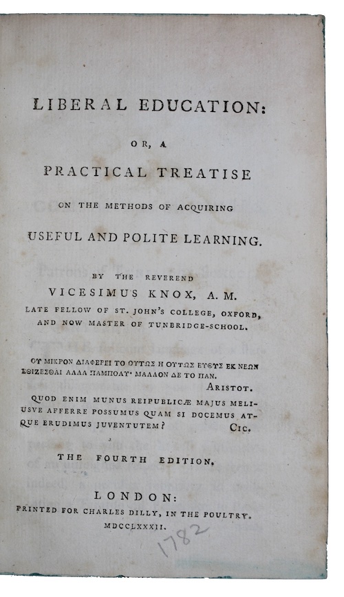 Photo of "Liberal education: or, a practical ..."