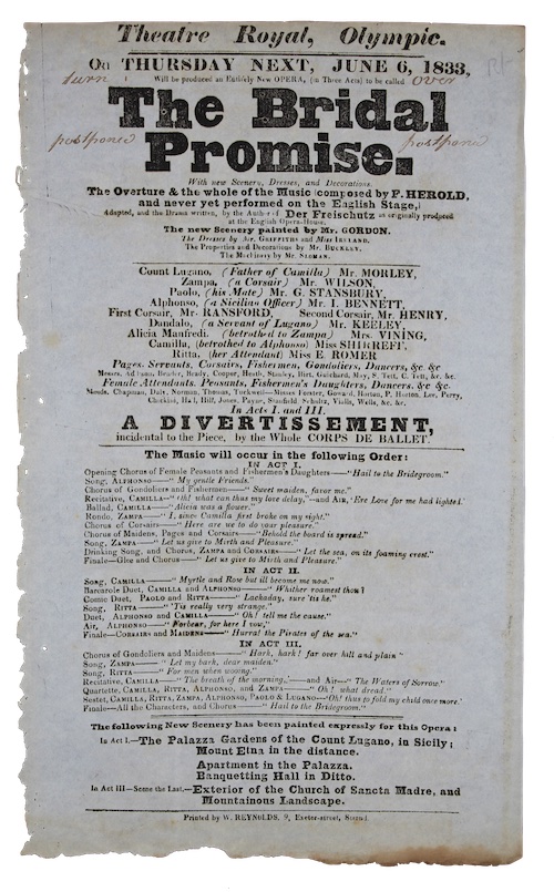 Photo of "Theatre Royal, Olympic. On thursday ..."