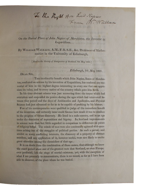 Photo of "[Drop-head title:] On the Burial ..."