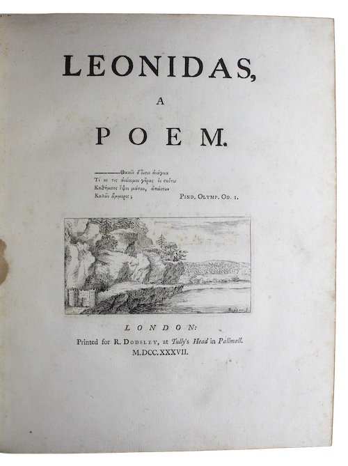 Photo of "Leonidas, a poem"