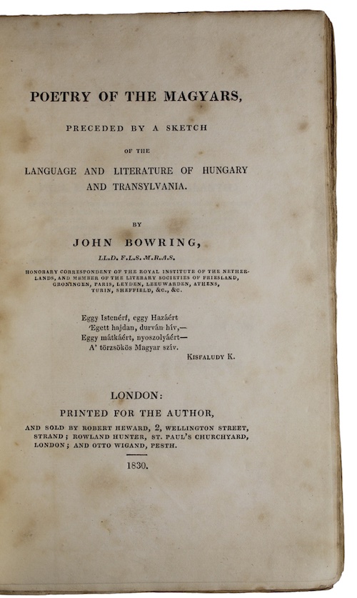 Photo of "Poetry of the magyars, preceded ..."