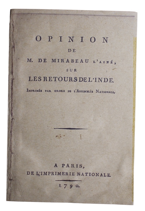 Photo of "Opinion de m. De mirabeau ..."