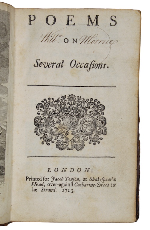 Photo of "Poems on Several Occasions"