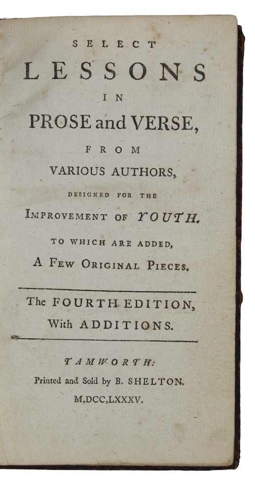 Photo of "Select lessons in prose and ..."