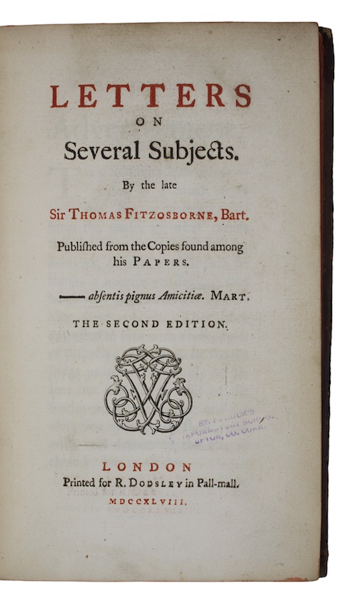 Photo of "Letters on Several Subjects. By ..."