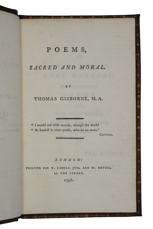Photo of "Poems, sacred and moral"