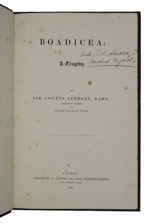 Photo of "Boadicea: A Tragedy"