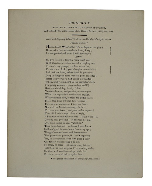 Photo of "[Caption-title:] Prologue written by the ..."