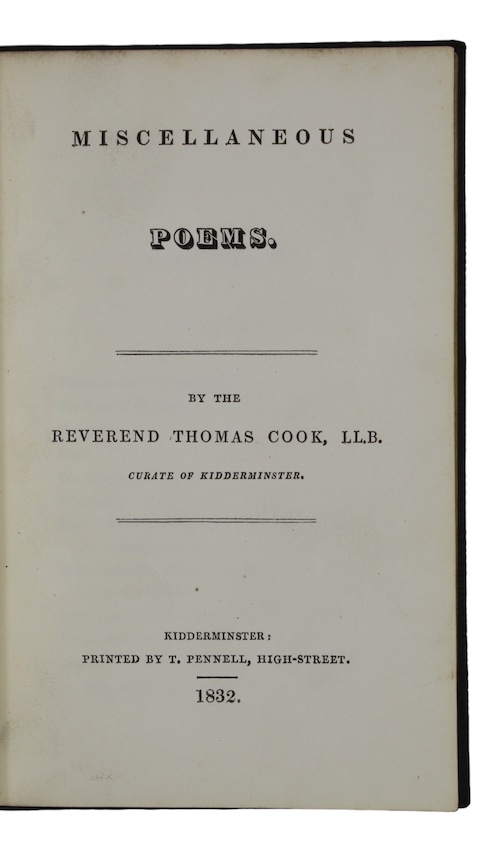 Photo of "Miscellaneous poems"