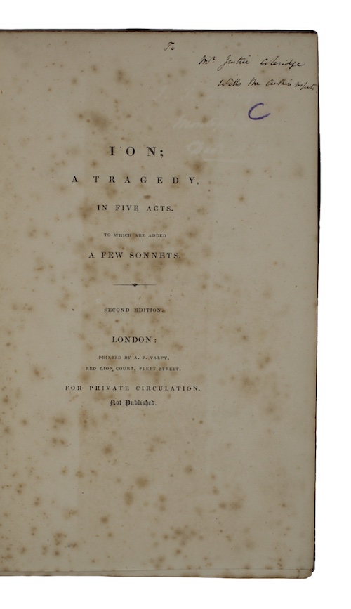 Photo of "Ion: a tragedy, in five ..."