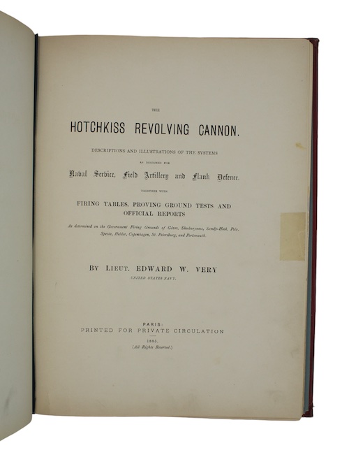 Photo of "The hotchkiss revolving cannon. Descriptions ..."