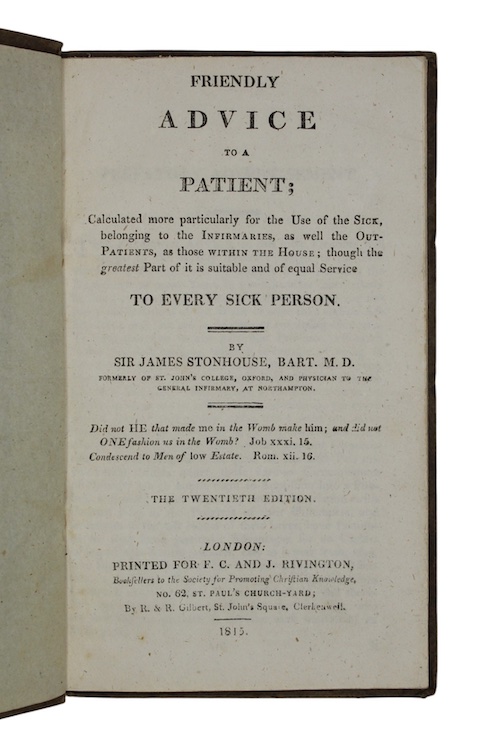 Photo of "Friendly advice to a patient; ..."