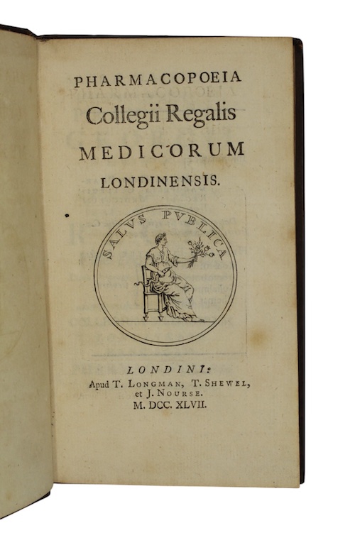 Photo of "Pharmacopoeia Collegii Regalis medicorum londinensis"