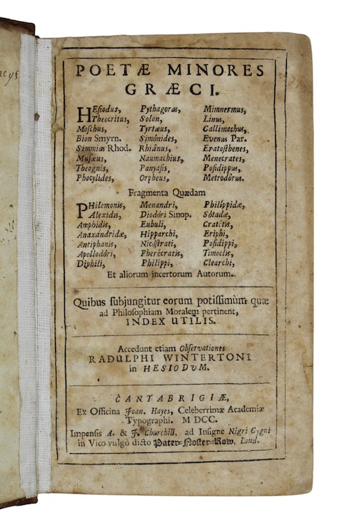 Photo of "Poetae minores graeci"