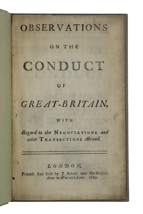 Photo of "Observations on the conduct of ..."