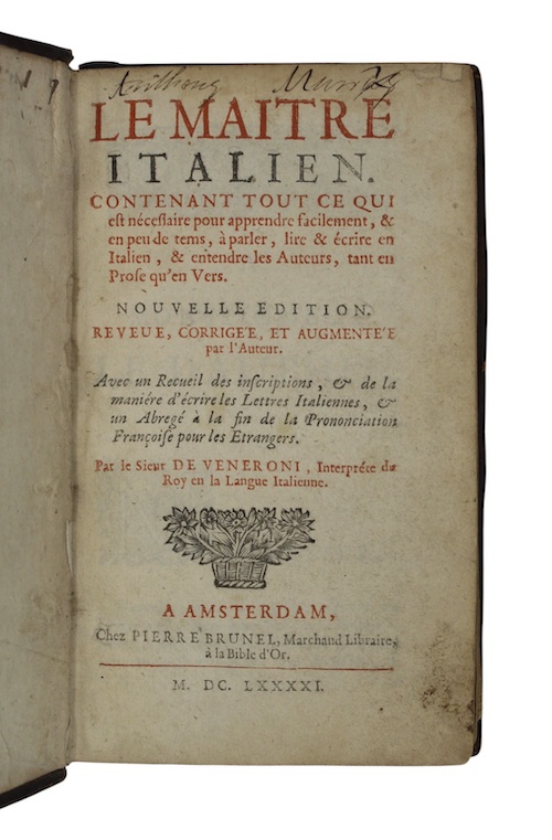 Photo of "Le maitre italien. Contenant tout ..."