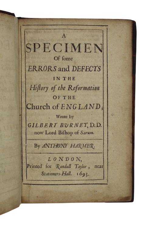Photo of "A specimen Of some errors ..."