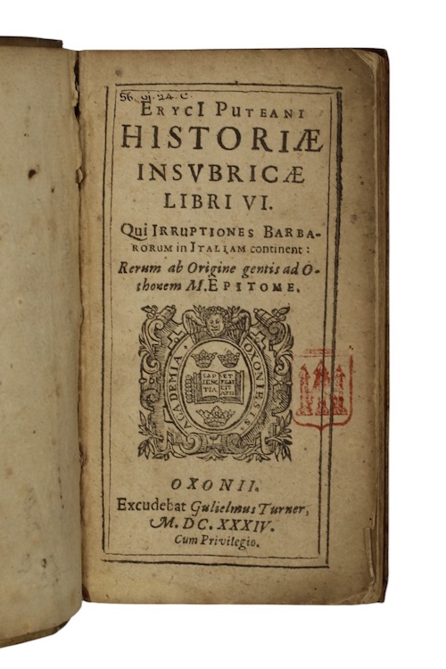 Photo of "Eryci Puteani historicæ insubricæ libri ..."