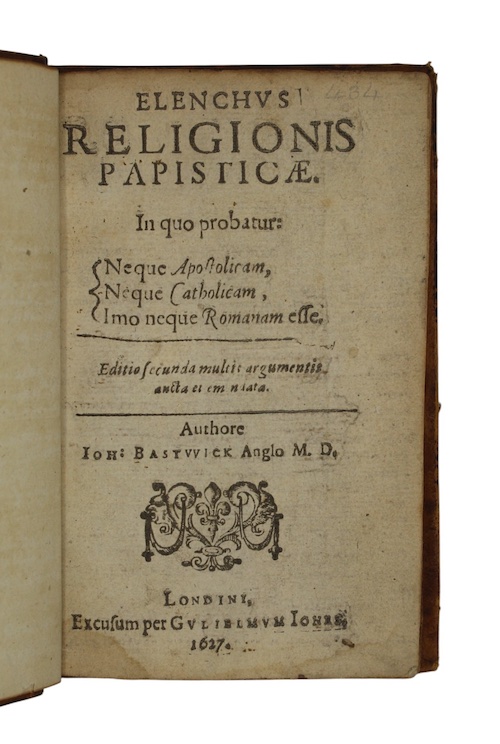 Photo of "Elenchus religionis papisticæ. In quo ..."