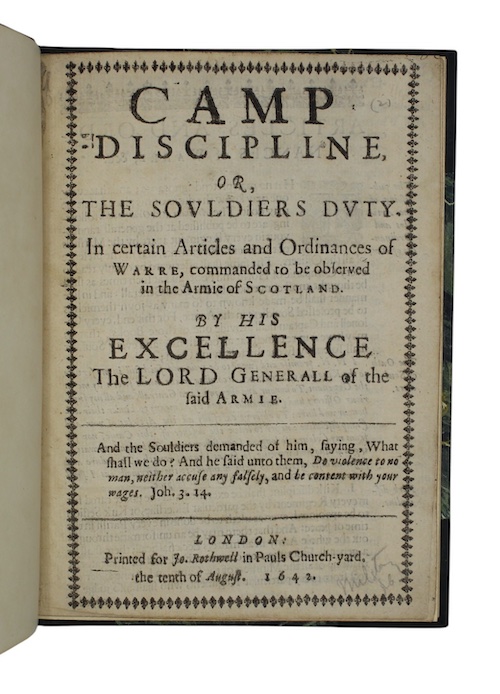 Photo of "Camp discipline, or, the souldiers ..."