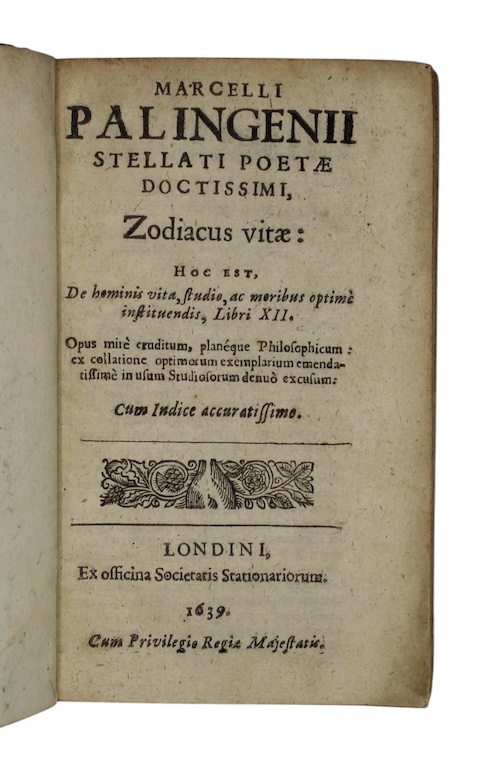 Photo of "Marcelli palingenii stellati poetæ doctissimi ..."