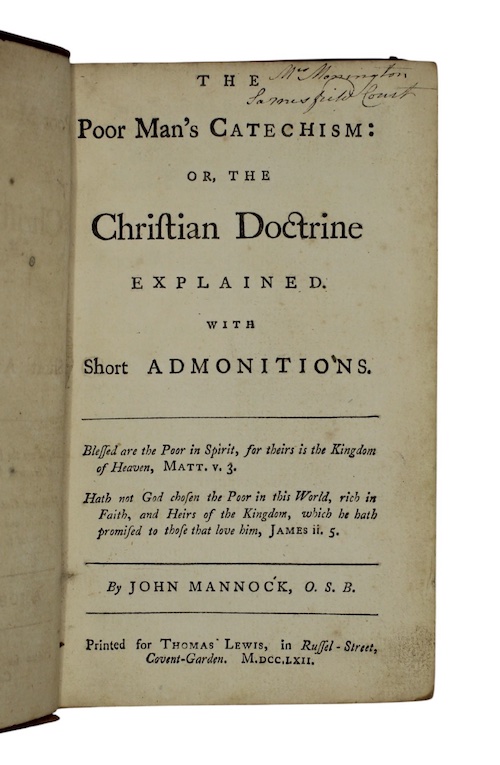 Photo of "The poor man's catechism: or, ..."