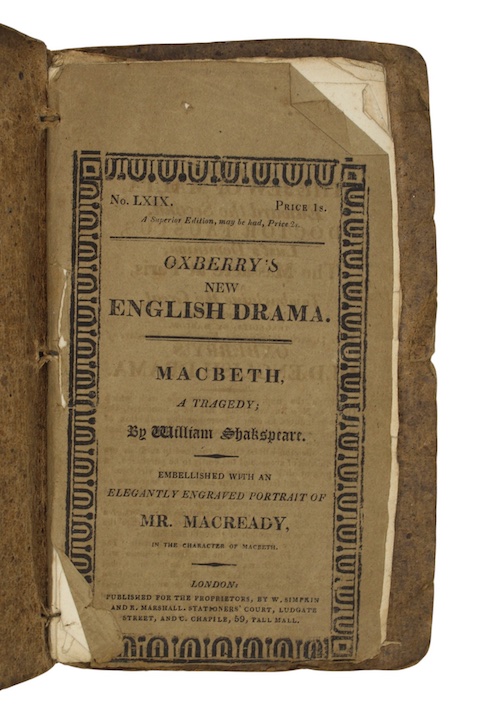 Photo of "Oxberry's Edition. Macbeth, A tragedy; ..."