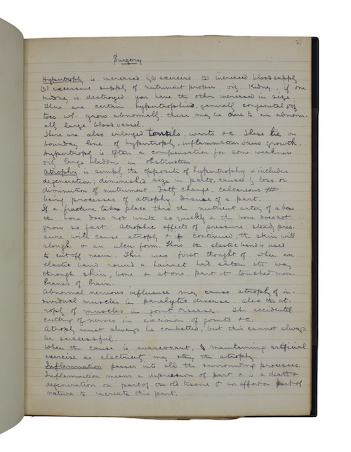 Photo of "[Manuscript lecture notes]"