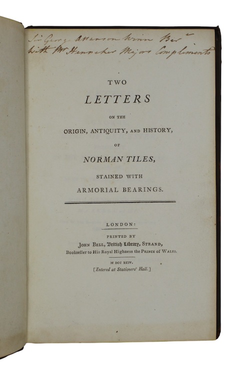 Photo of "Two letters on the origin, ..."