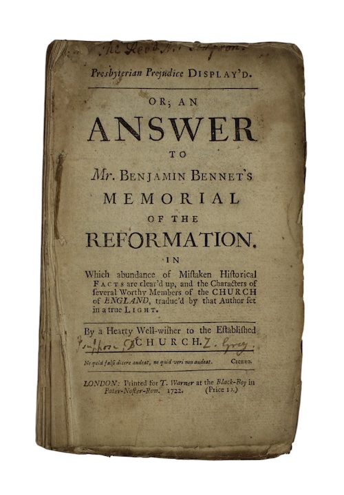 Photo of "Presbyterian prejudice display'd. Or; an ..."