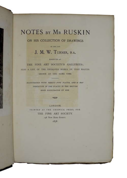 Photo of "Notes by mr ruskin on ..."