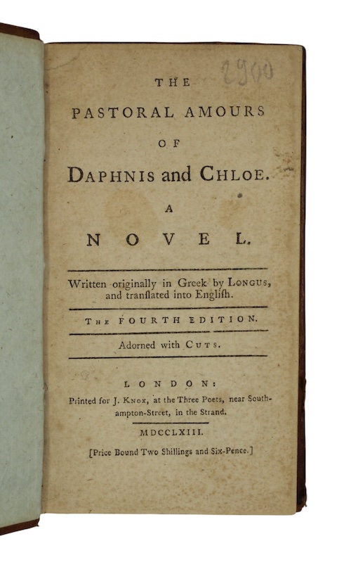 Photo of "The pastoral amours of Daphnis ..."