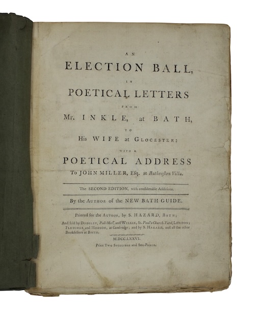 Photo of "An election ball, in poetical ..."