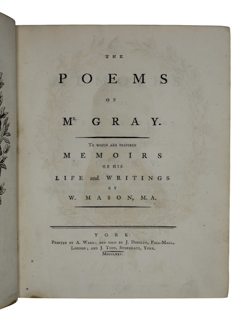 Photo of "The poems of mr. gray. ..."