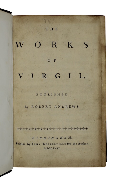 Photo of "The works of virgil, englished ..."