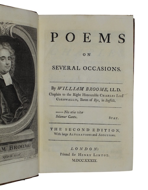Photo of "Poems on several occasions"