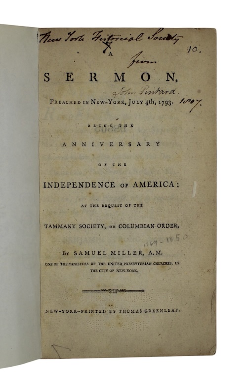 Photo of "A sermon, preached in new-york, ..."