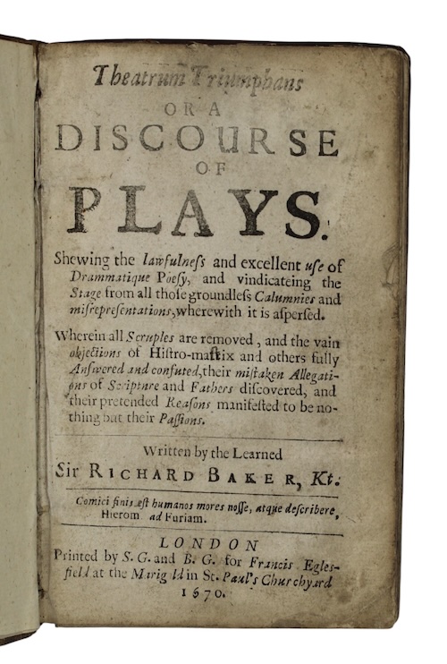 Photo of "Theatrum Triumphans or a discourse ..."