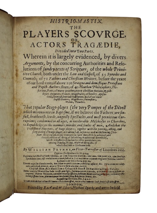 Photo of "Histrio-mastrix. The players scourge, or, ..."