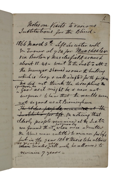 Photo of "[Drop-head title;] Notes on Visits ..."